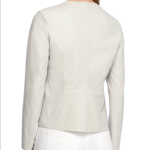 The Limited Faux Leather Drape Front Jacket - Picture 2 of 2